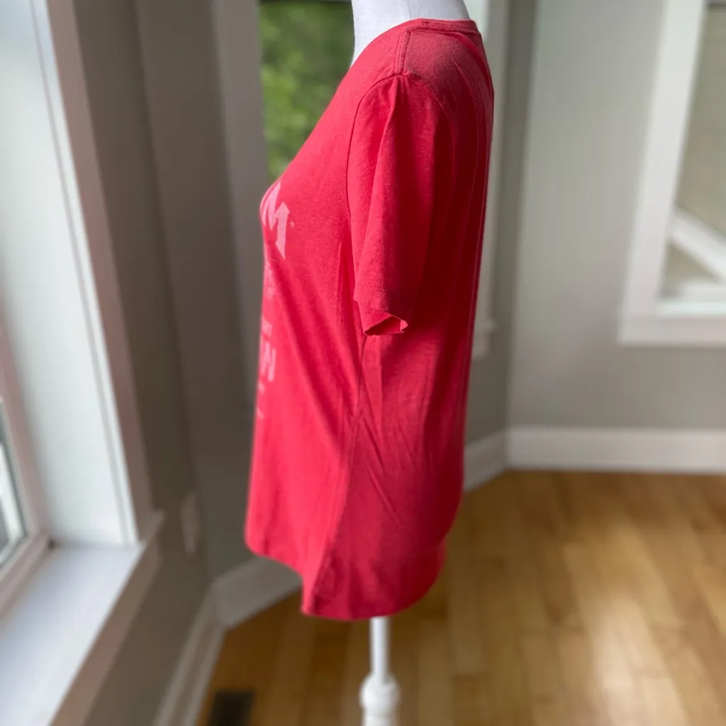 Jim Beam Whiskey Heathered Red White Bella Canvas Short Sleeve Tee Shirt Medium - Image 2