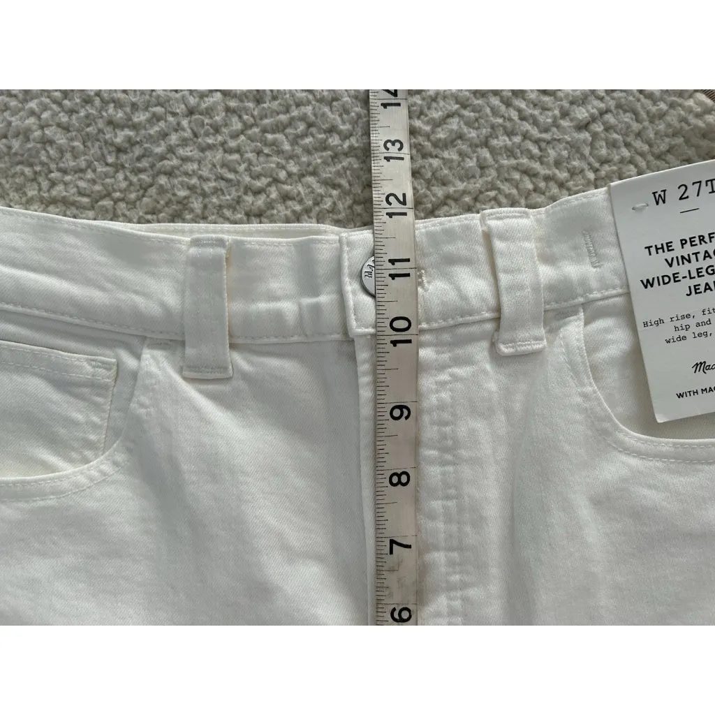 Madewell The Perfect Vintage Wide-Leg Crop in Vintage Canvas Size 27T - Image 12