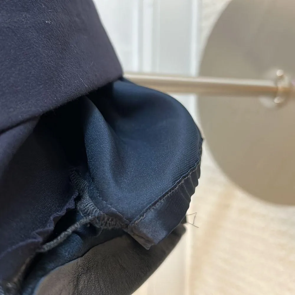 Elie Tahari Black Marsala Leather Ponte Dress - Image 7