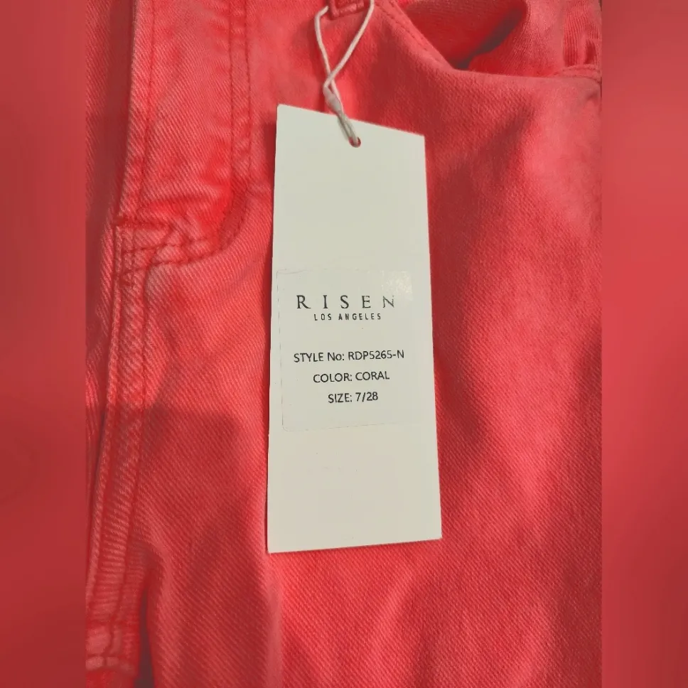 Bright Pink Distressed Ankle Jeans Size 28 - Image 12