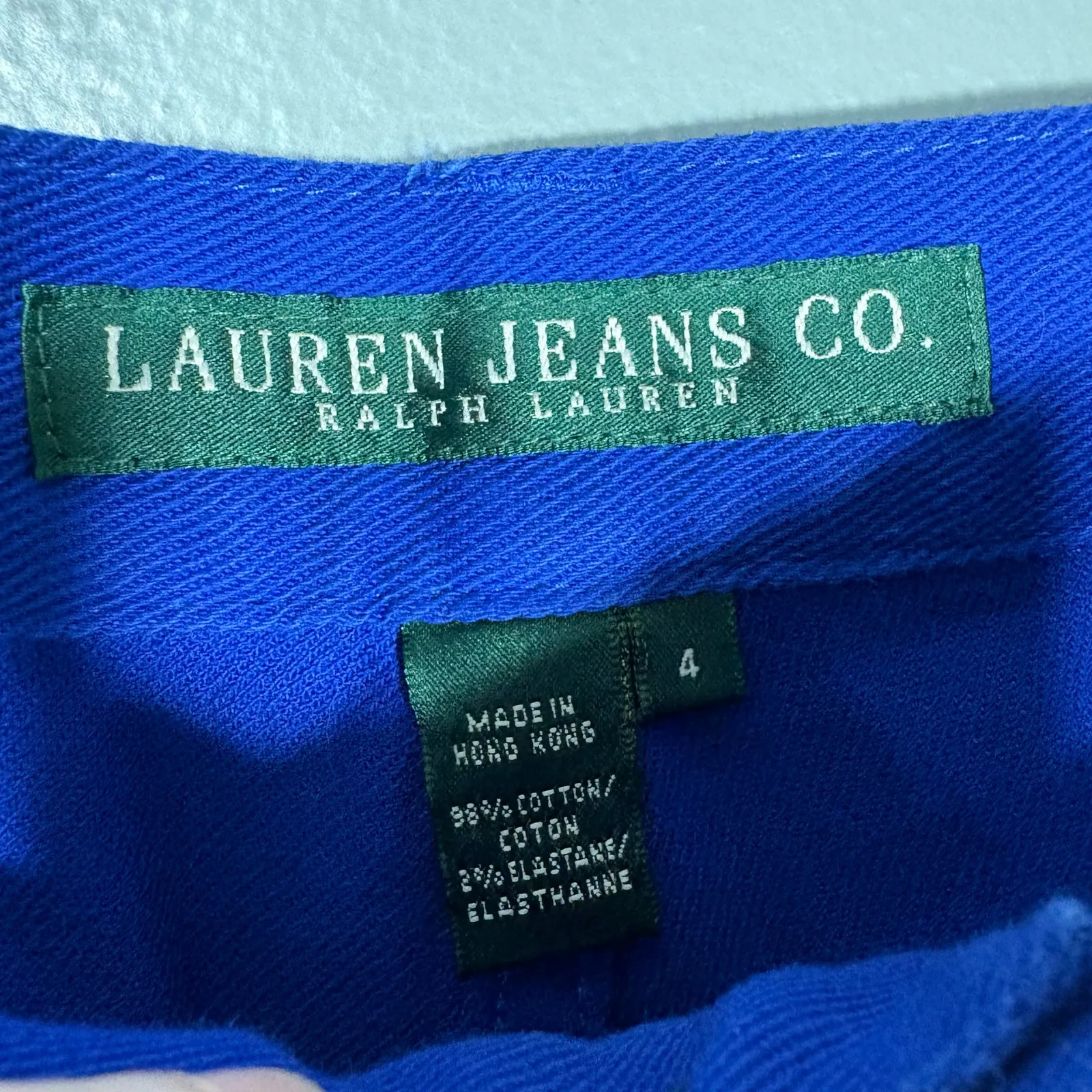 Lauren Jeans Co Ralph Lauren NWT Women's Bright Blue Jeans - Size 4 - High Rise - Image 5