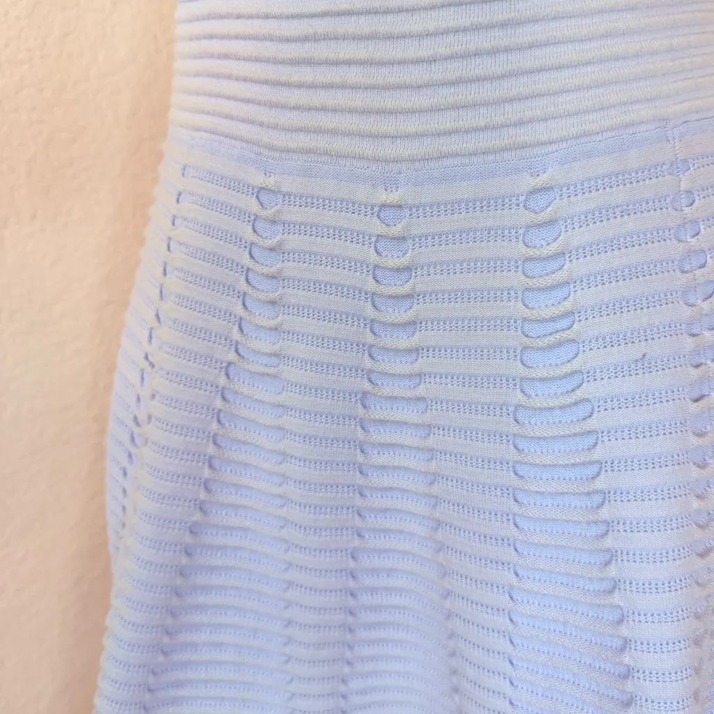 Ted Baker London‎ Nadyne Ottoman Ribbed Fit & Flare Dress in Light Blue. - Image 6