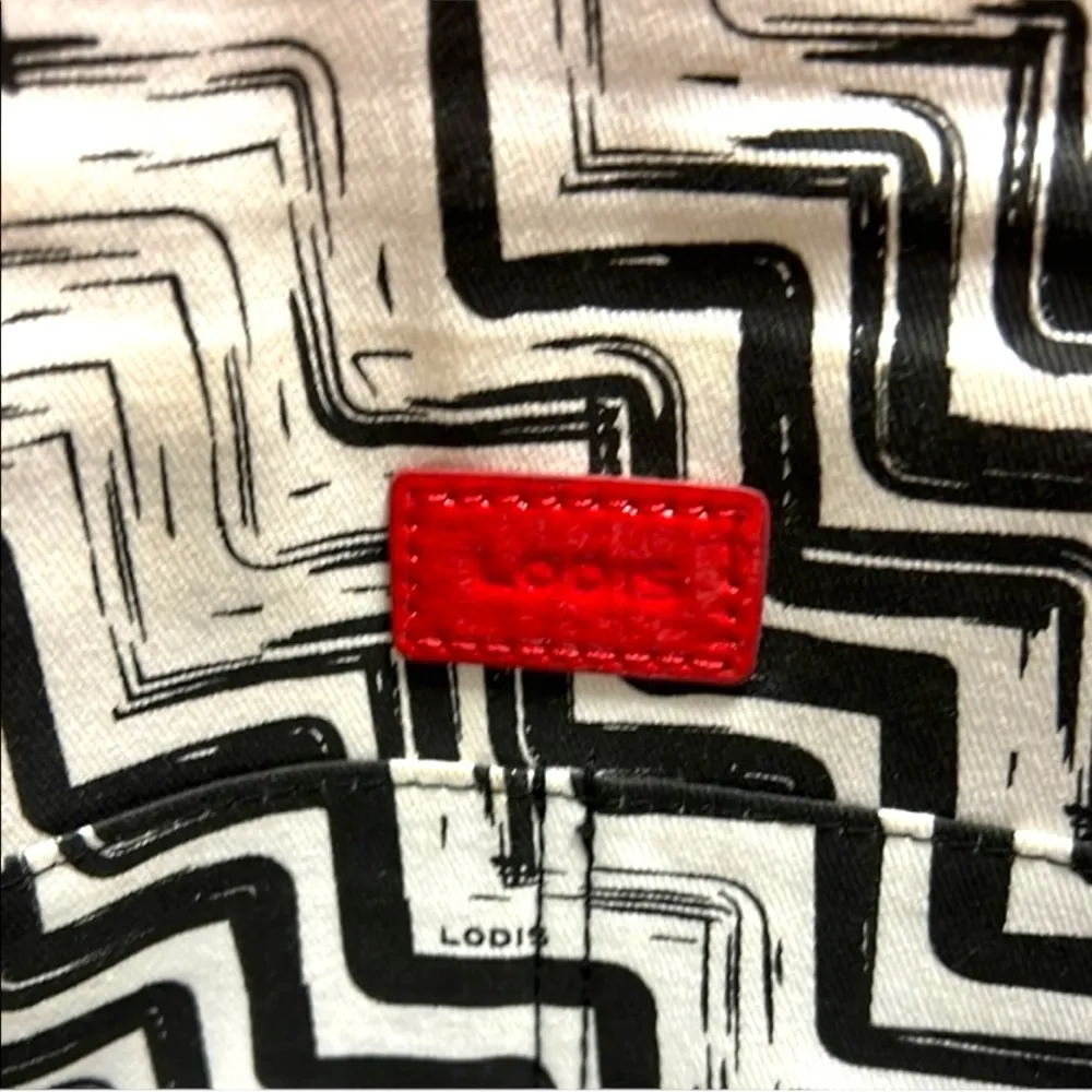 Lodis Red Crossbody Bag with Quilted Texture and silver clasp - Image 11