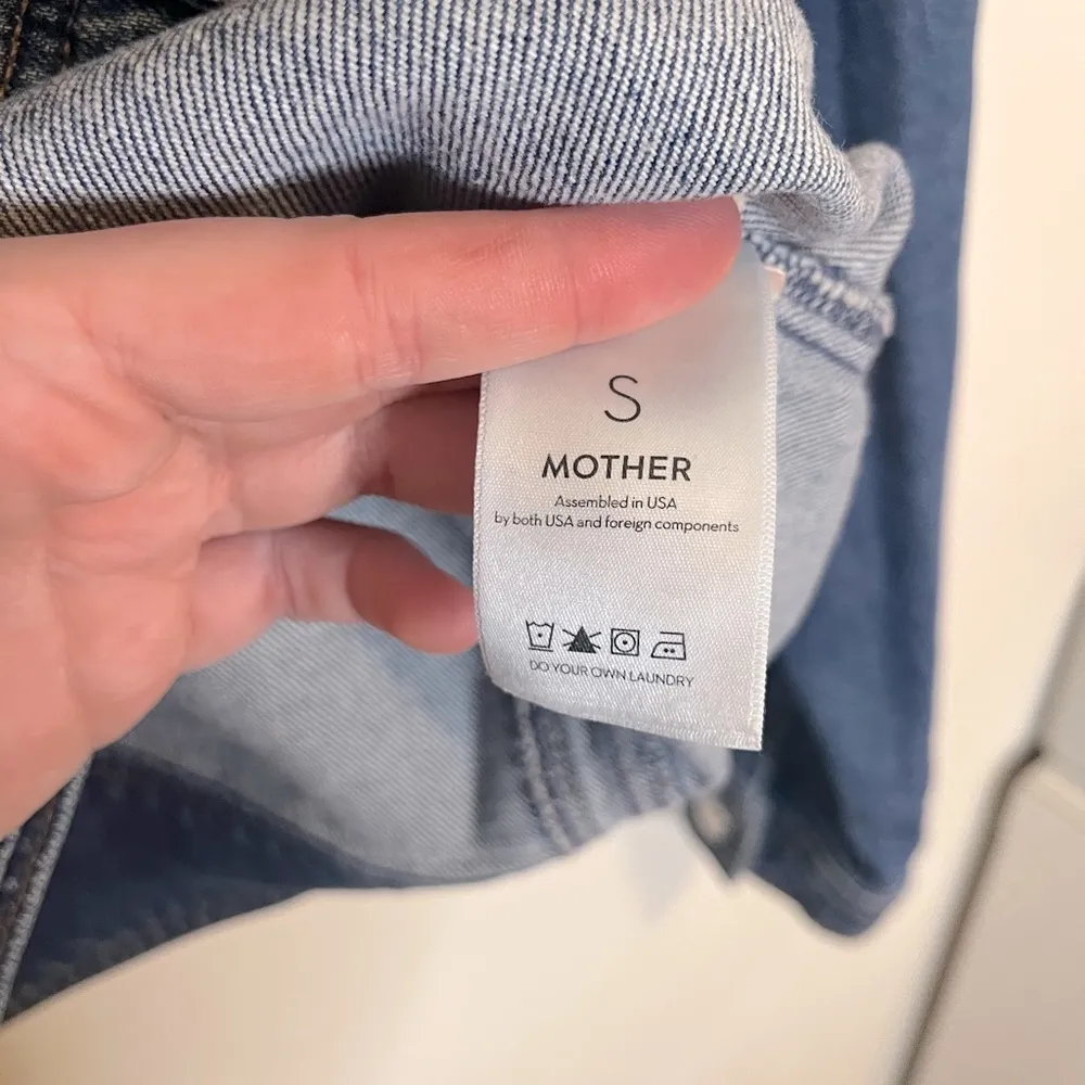 MOTHER Superior The Back Road Jacket in Running with Scissors Size Small Blue - Image 16