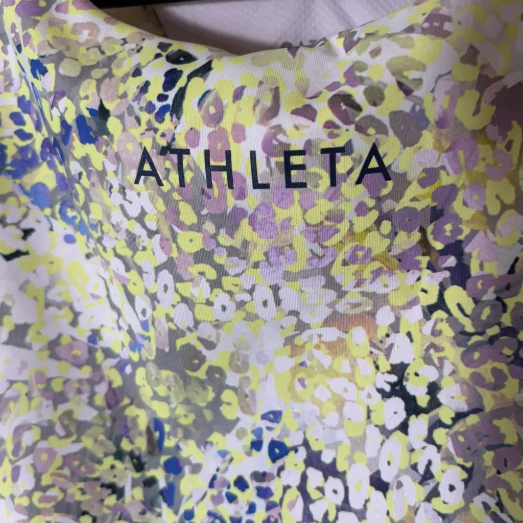 Athleta Conscious‎ Train Crop Bra A-C Dynamic Leopard Grey Size Medium - Image 4