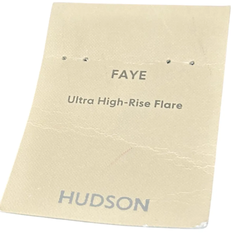HUDSON Dark rinse FAYE ultra high rise Flared Women's Jeans Size 28 NEW - Image 7