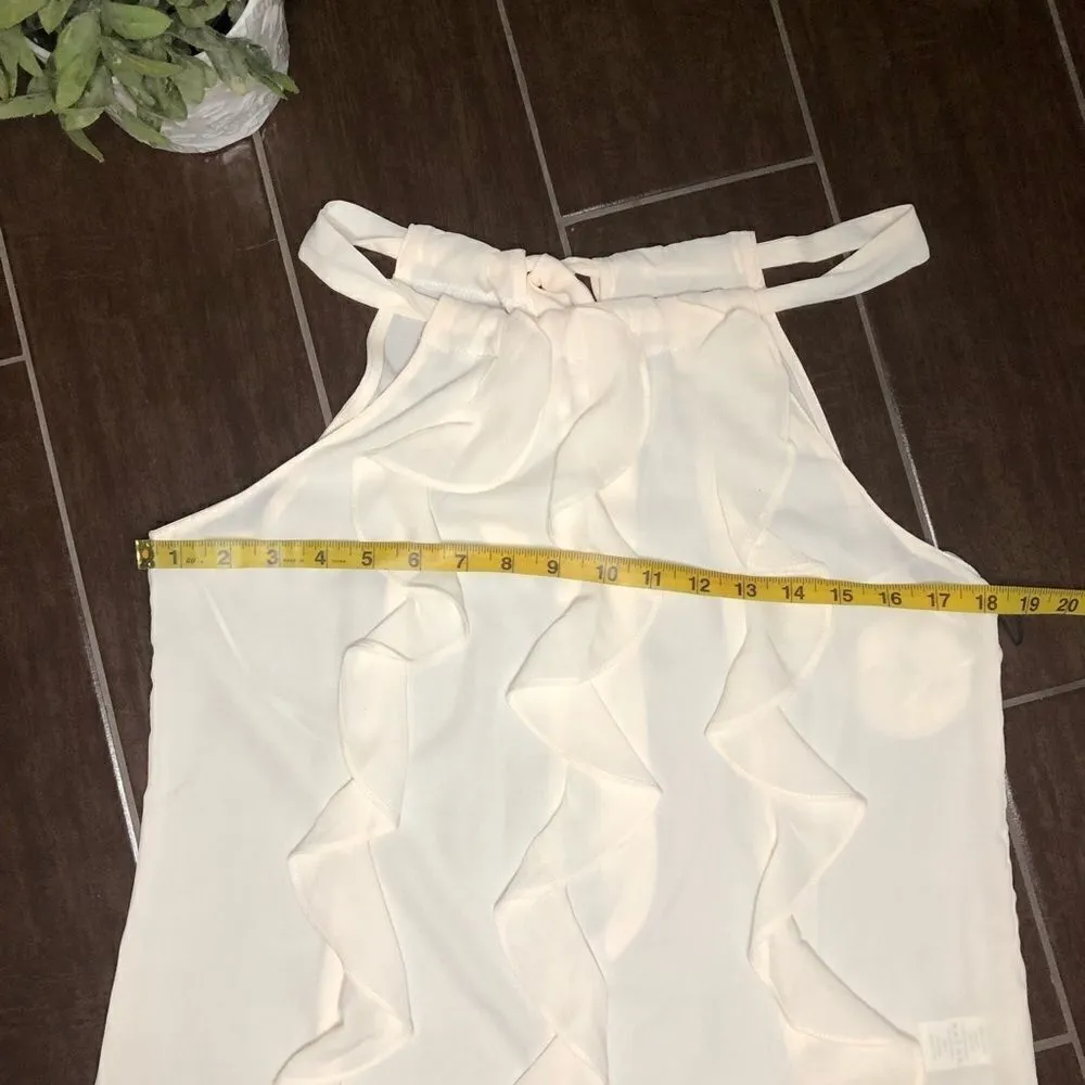 Milk & Honey ivory blouse sz medium - Image 7