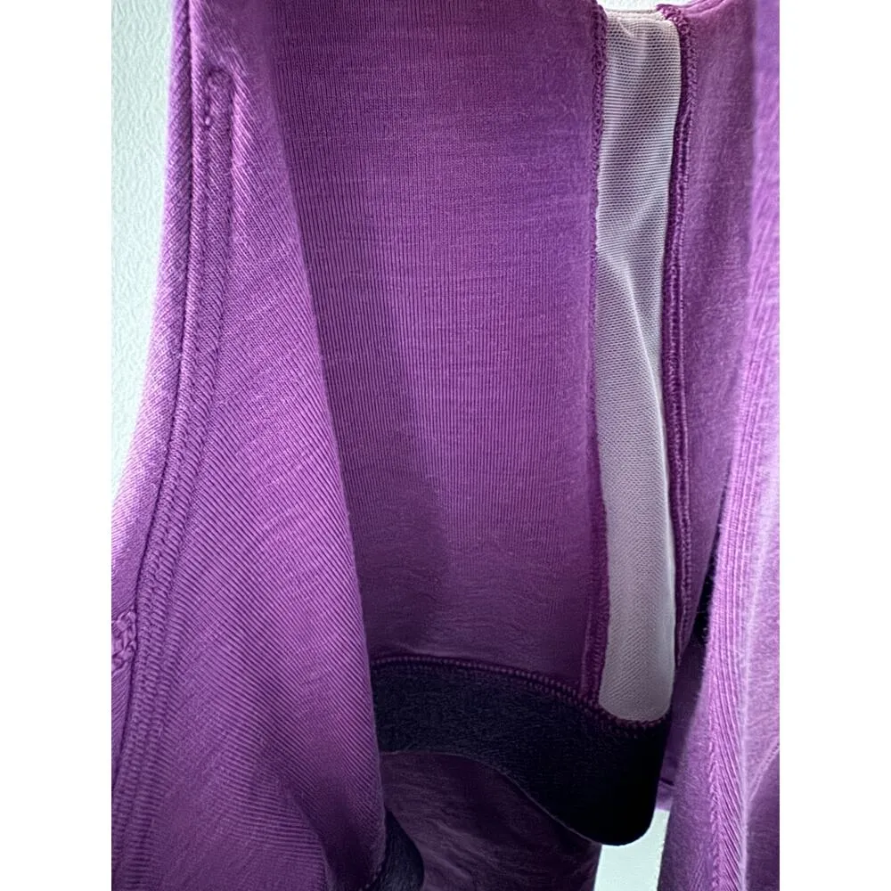 Allbirds Natural Run Form Tank Top Cropped Purple Lyocell Merino Wool Stretch XS - Image 4