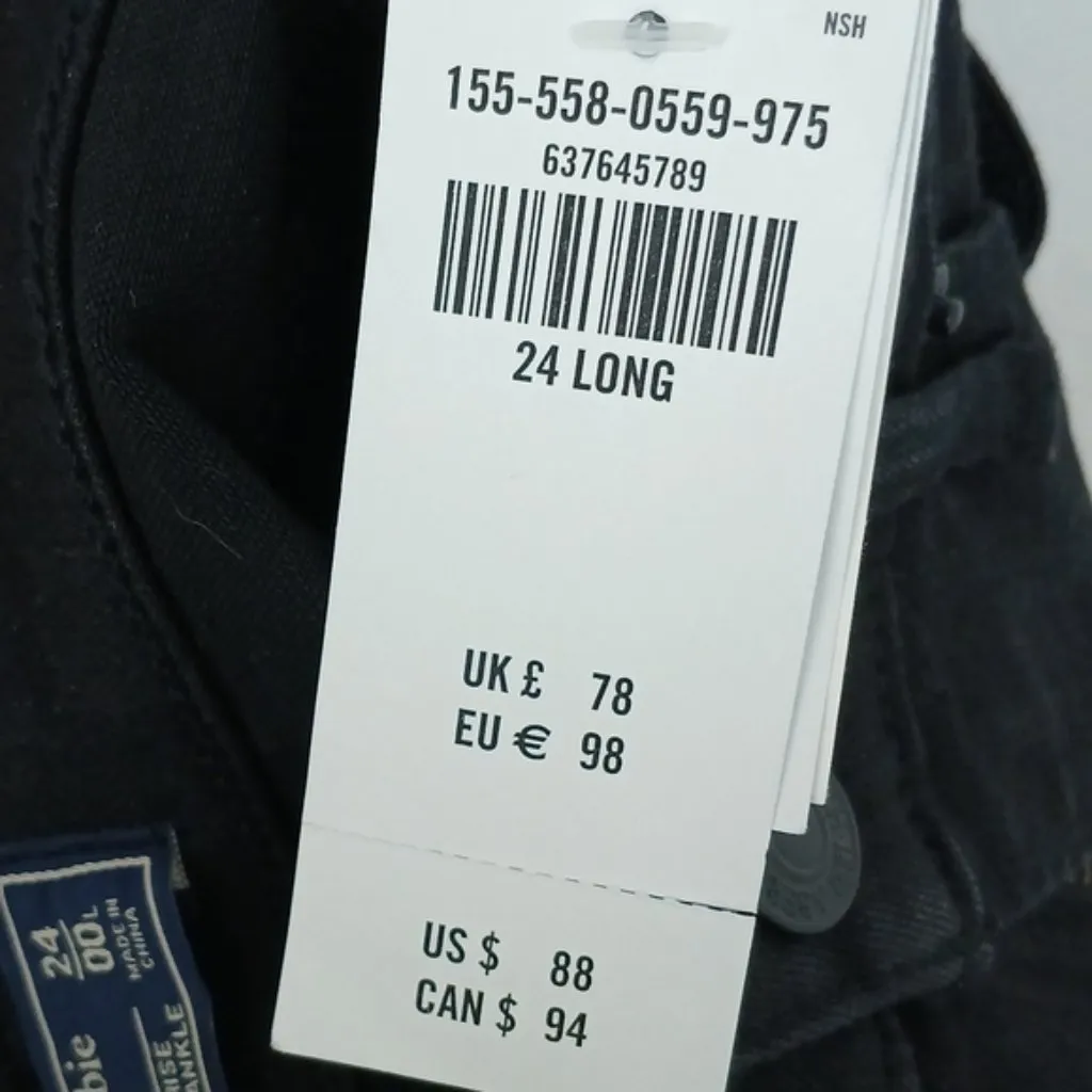NWT Abercrombie & Fitch Ultra High Rise Super Skinny Ankle Jean Size 24 - Image 4
