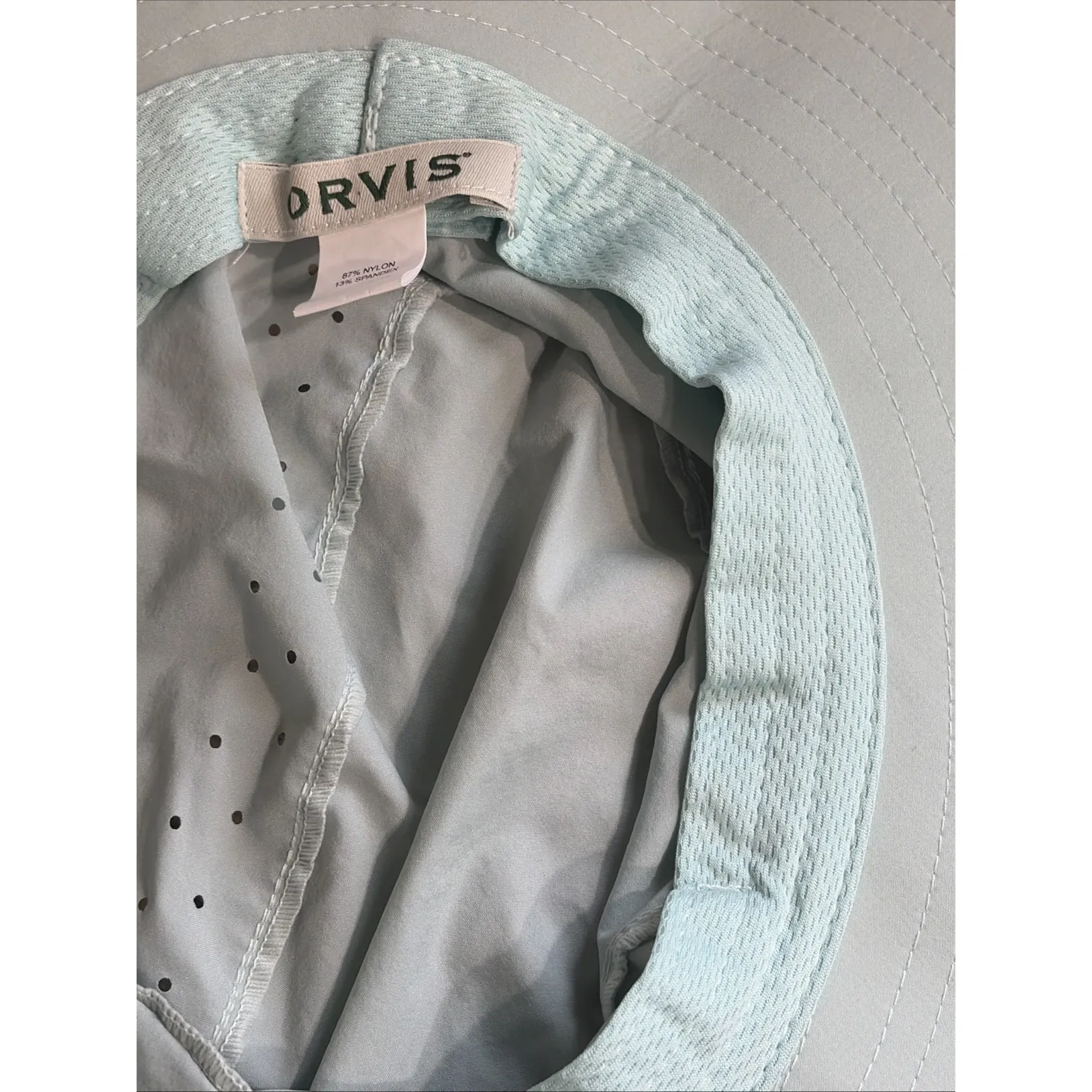 ORVIS Light Green Wide Brim Nylon Breathable Performance Sun Hat One Size Unisex - Image 16