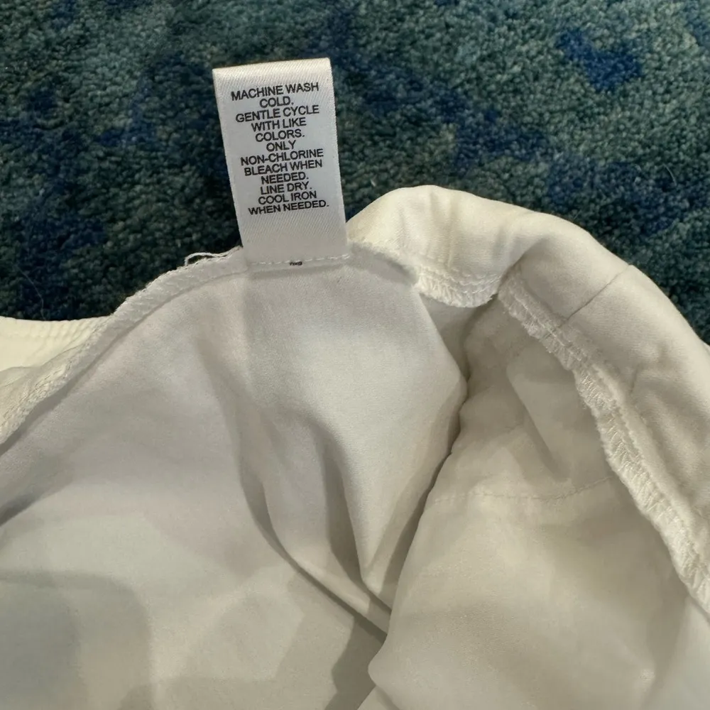 Versona Modern Crisp White Pull-On Pants 14 Work Officecore Picnic Brunch - Image 10