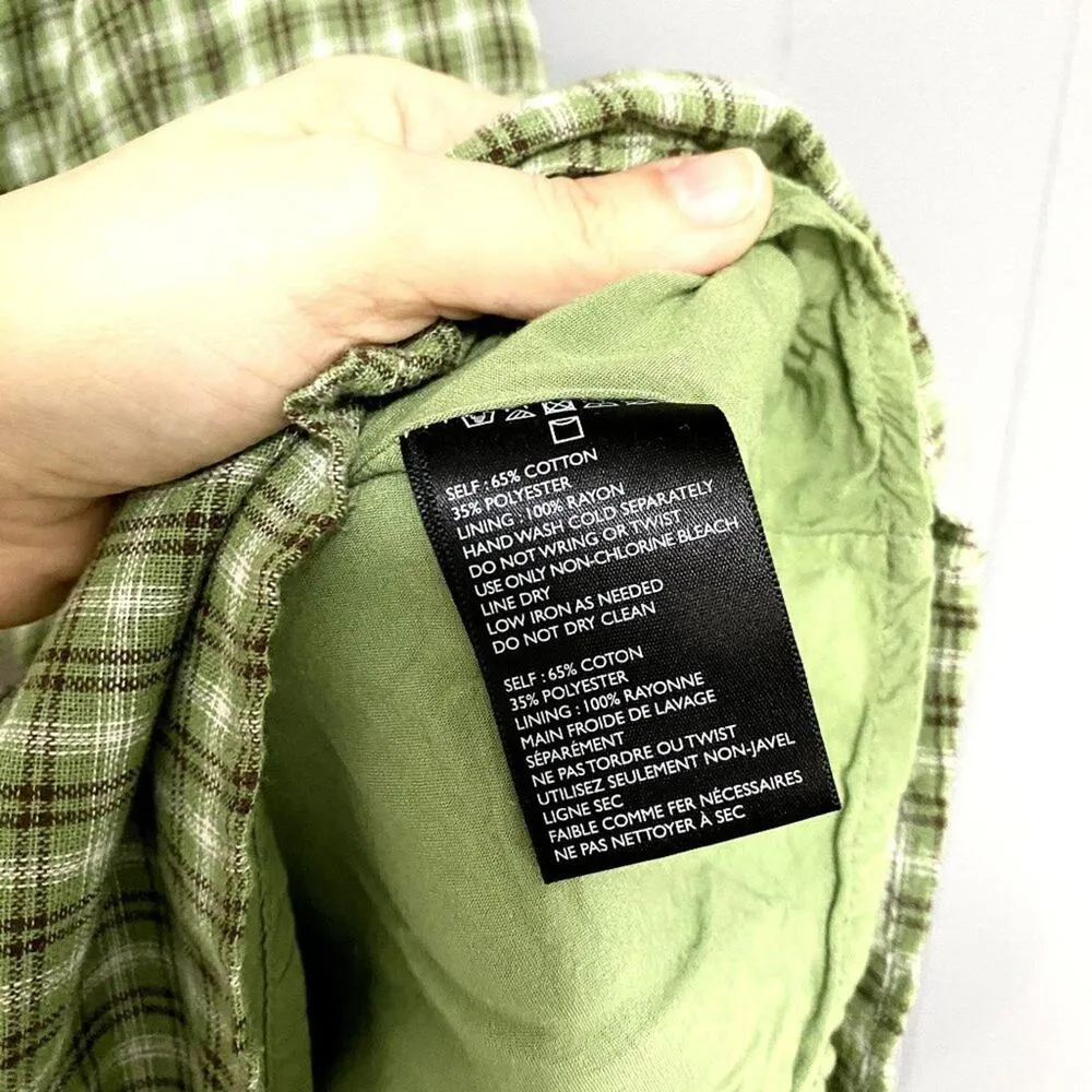 Urban Outfitters Green Emma Plaid Sleeveless Preppy A-line Mini Dress 0 - Image 4