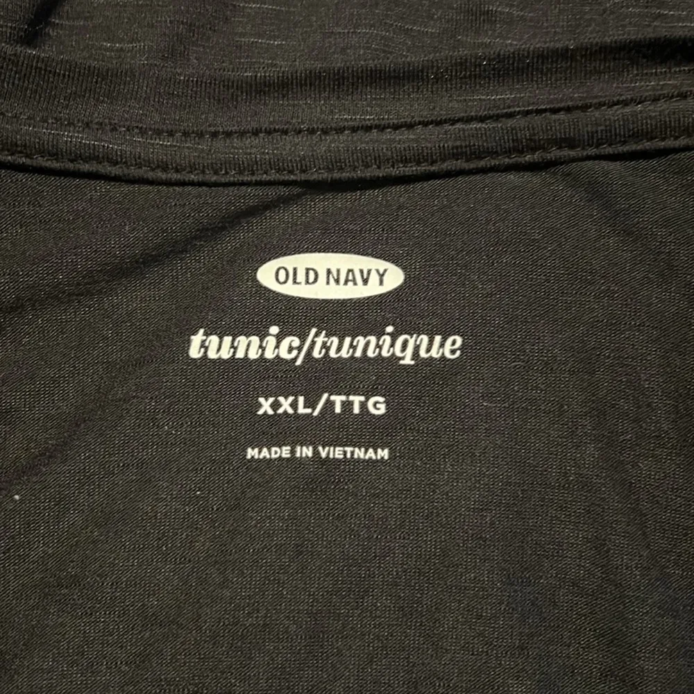 NWT Old Navy Women’s Long Sleeve Black Tunic Side Slits Size XXL Q35 - Image 3