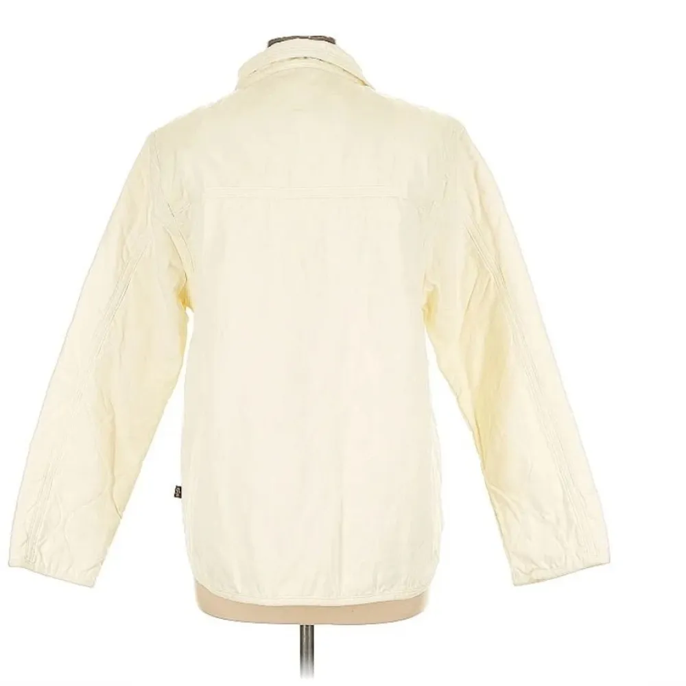 Alpha Industries CREWMAN LINER MOD Women’s Quilted Jacket Cream Large - Image 3