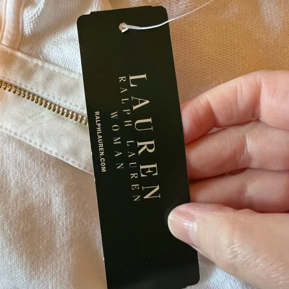 Lauren Ralph Lauren White Lounge Jacket RL Logo Crest Vintage Acapulco NWT 2X - Image 11