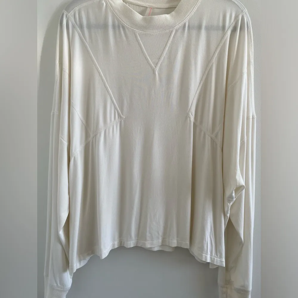 Free People Movement Runner Up Long Sleeve Tee In Ivory Size Small - Image 8