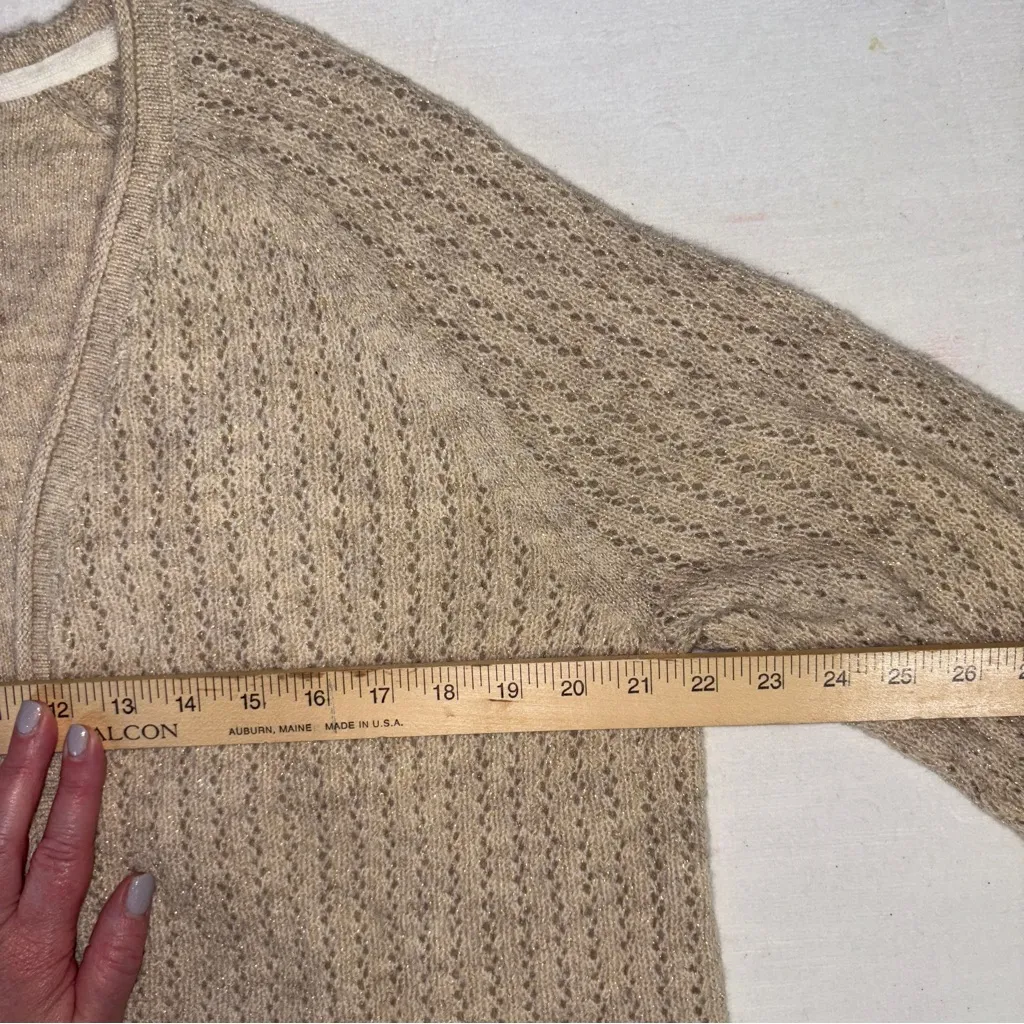 Croft & Barrow Tan Open-Front Cardigan - Image 5