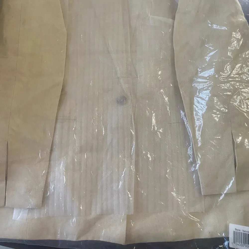 Rachael Wang Oversized‎ oatmeal blazer neutral size Small Tan - Image 7