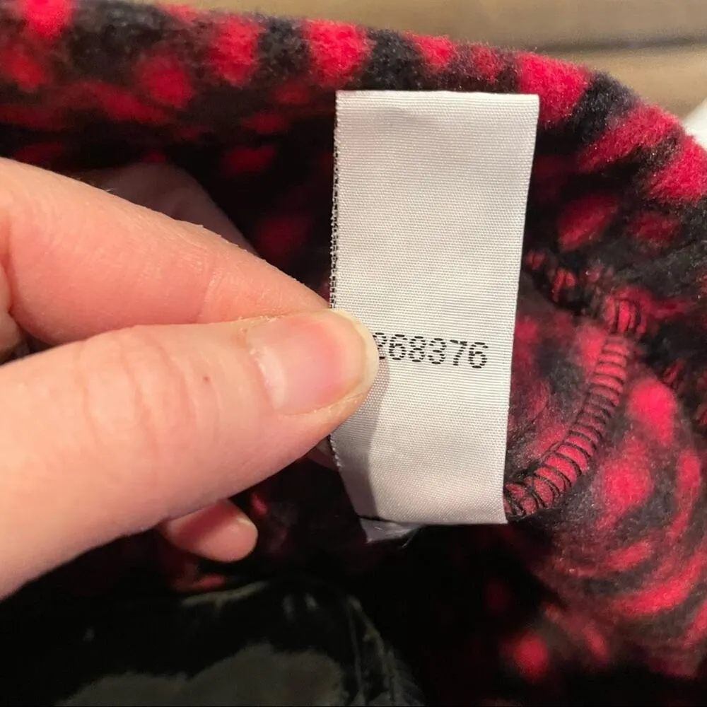 Bob Mackie Wearable Art Red & Black Fleece Full Zip Jacket Womens M Blazer - Image 8