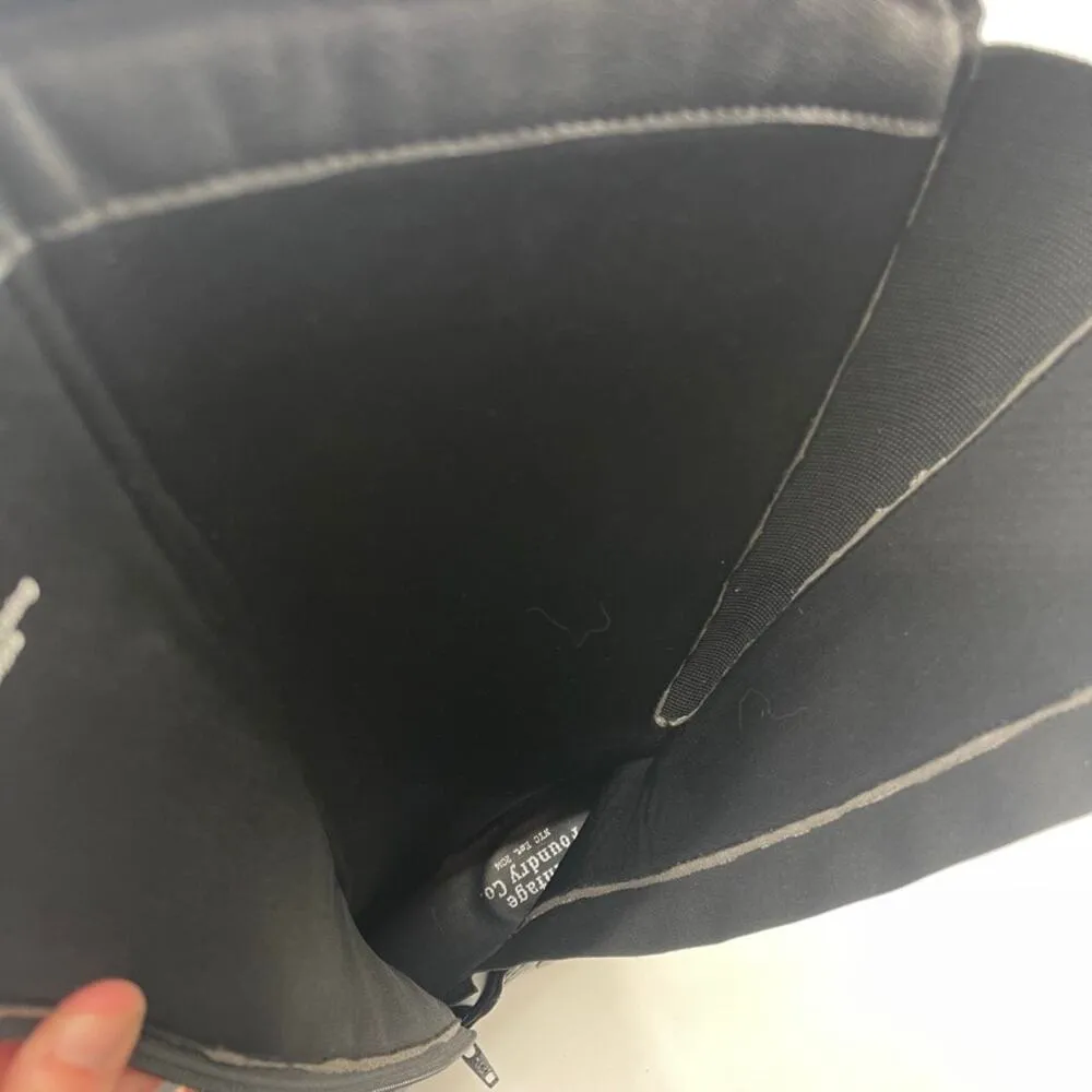 Vintage Foundry Tall Boot Womens 8.5 Black Helen Leather Side Zip Boho *Flaw - Image 12