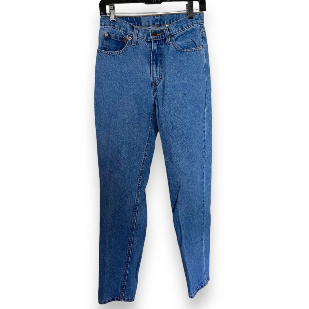 Jordache Womens Jeans Size 7/8 Vintage Blue Denim Tapered‎ Leg 100% Cotton - Image 3