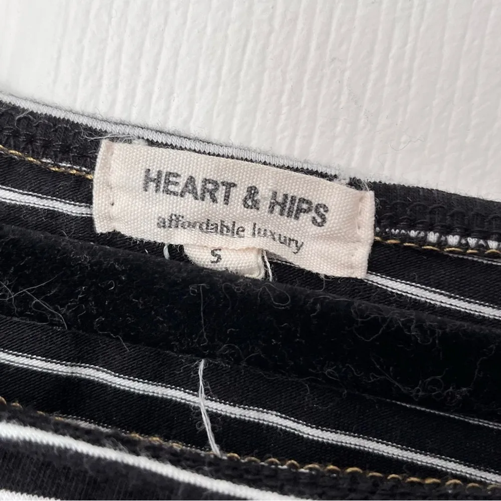 3/$30 || Heart & Hips Striped Off-Shoulder Mini Dress - Size S - Image 2