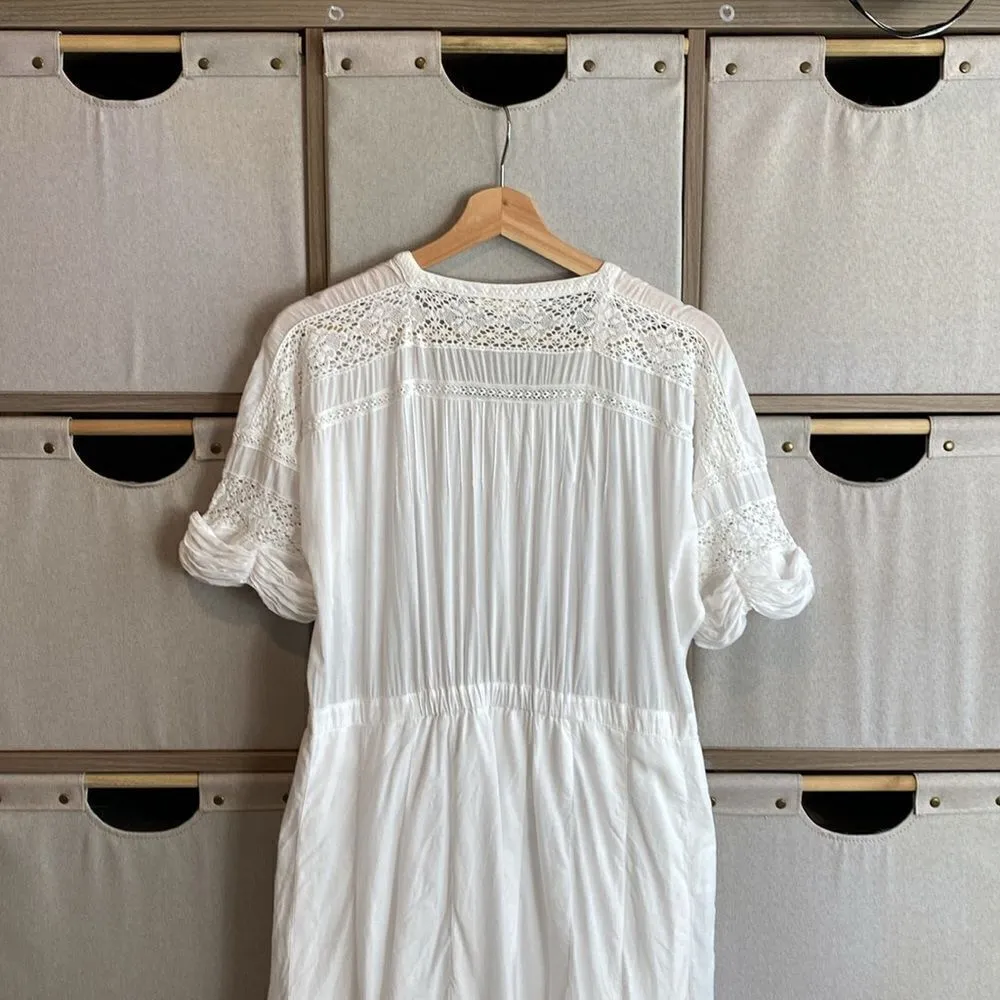 Love Shack Fancy Edie button down square neck maxi dress - Image 9