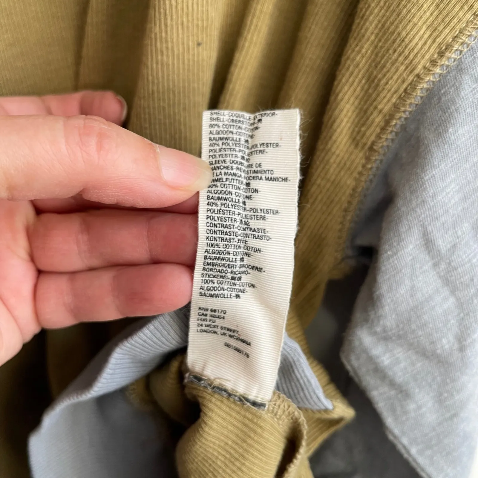 Free People Feeling It Patchwork Sweatshirt Jersey Khaki Blue Paisley Small - Image 8