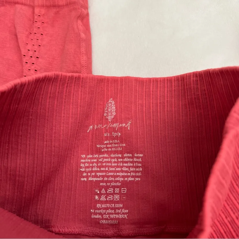 FP Movement High Rise Free Throw Compression Leggings Coral - Image 4