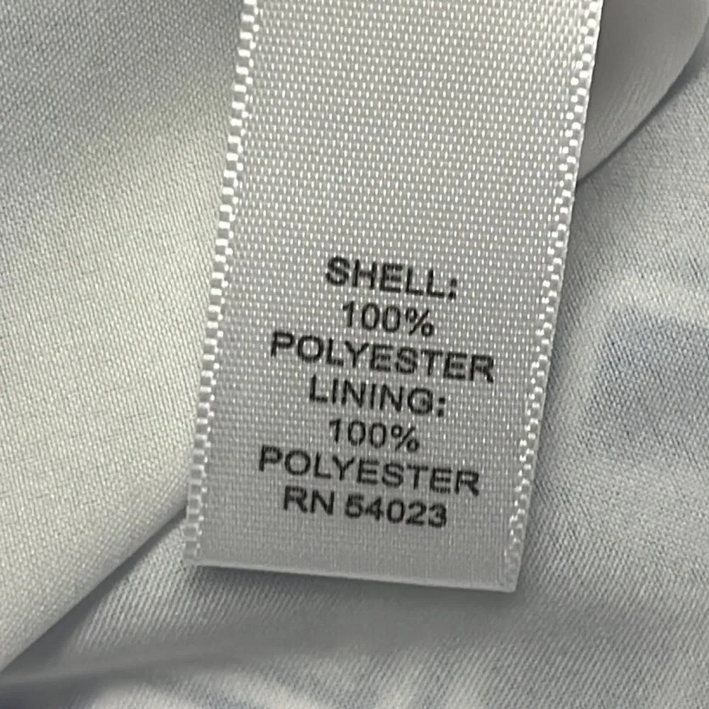 Banana Republic Sleeveless Royal Blue White Abstract Diamond Lined Top- Size 6 - Image 13