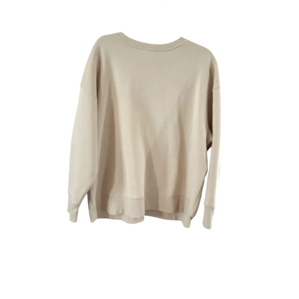 Women's The Rolling Stones Beige Red Graphic Sweatshirt L - Image 8