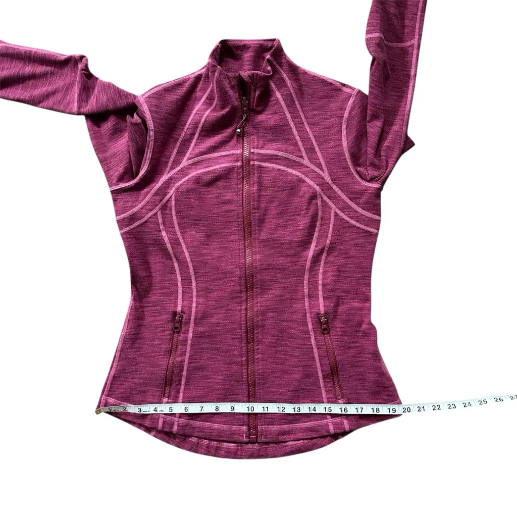 Lululemon  Define Jacket Fitted Full Zip Berry Pink Size 10 - Image 13