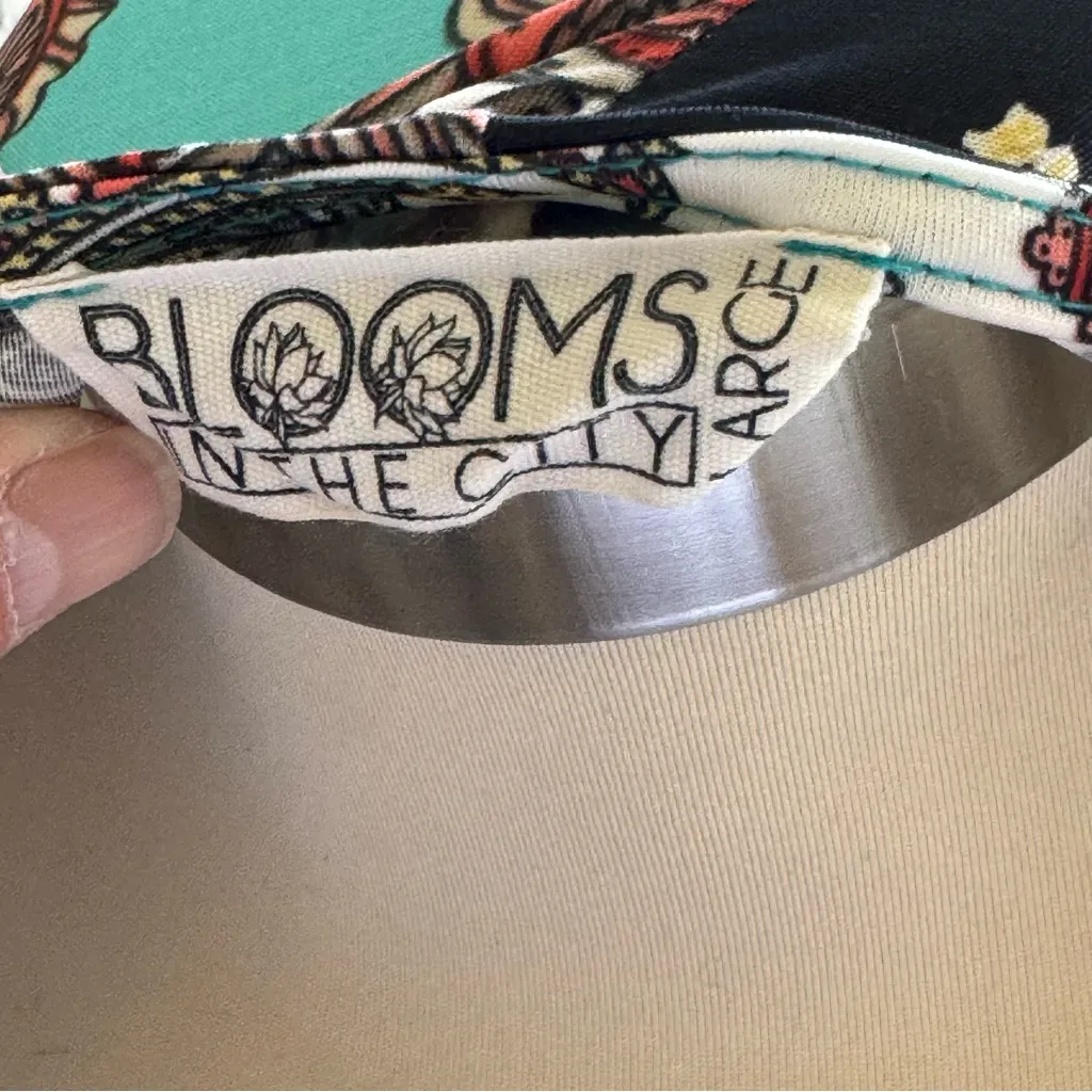 Bloom Asymmetrical Red and Black Mini Dress Size L - Image 12