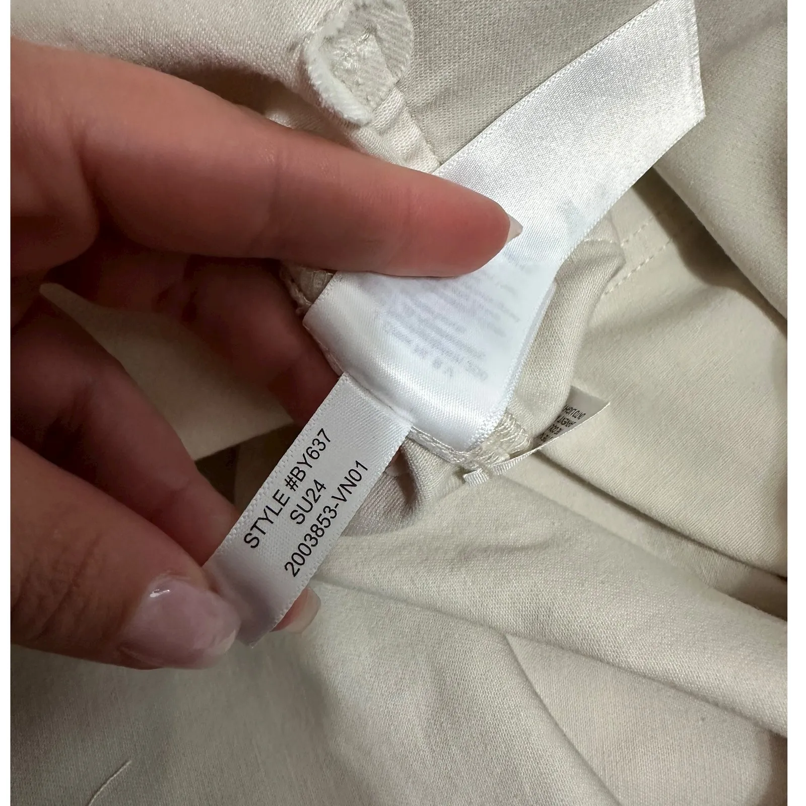 J. Crew Sailor‎ slim Wide Leg Cropped chino Pants Beige Women's Size 34 #BY637 - Image 4