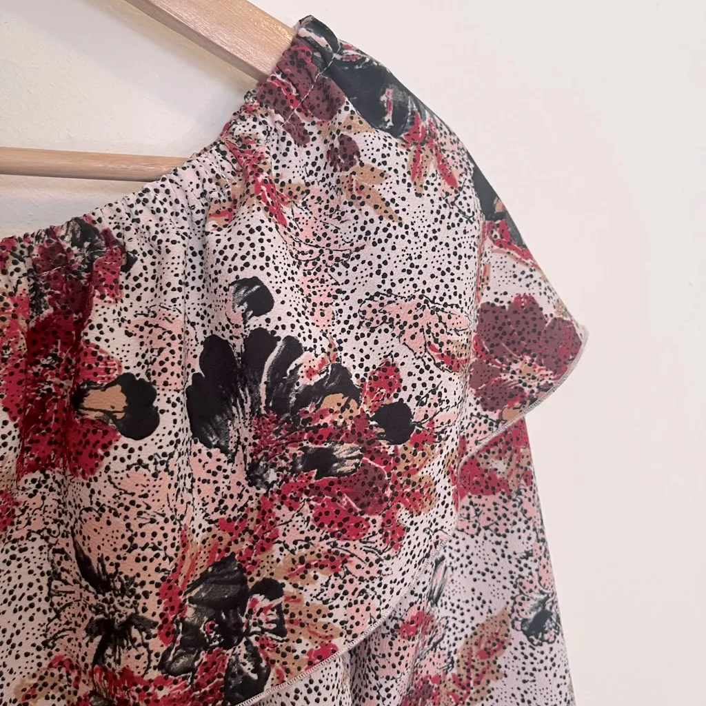 Aritzia Wilfred Floral Off The Shoulder Blouse - Image 5