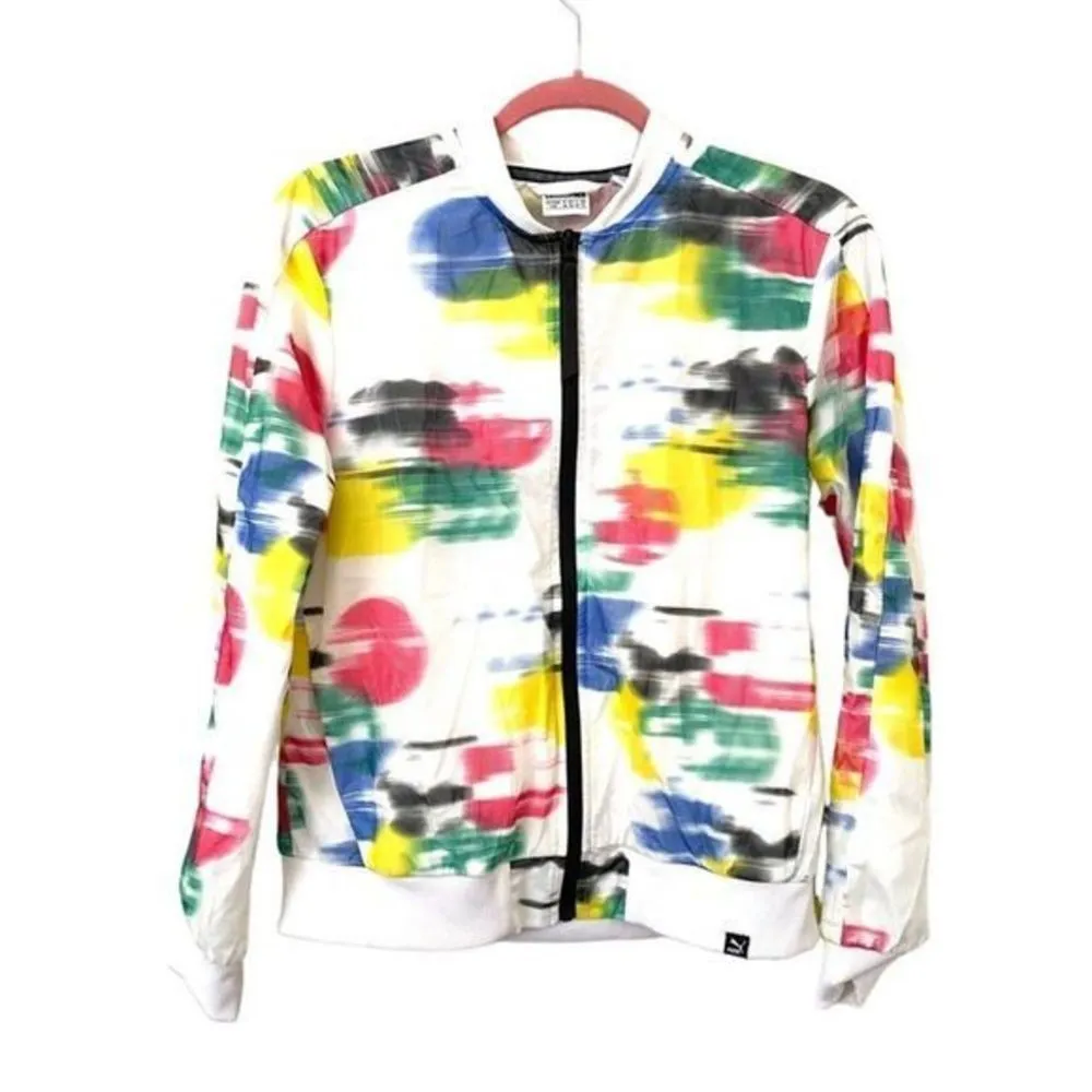 PUMA White Sugar Mesh Zip‎ Up Jacket - Image 2