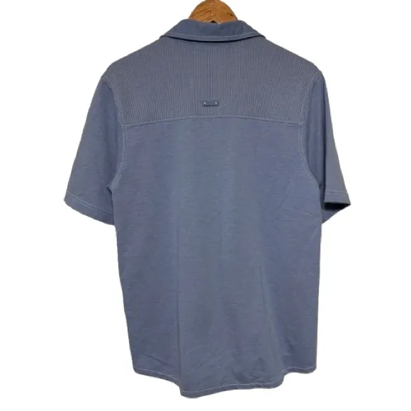 BLAST Vintage Light Blue Gardening Embroidered Button Down Shirt Size S - Image 2