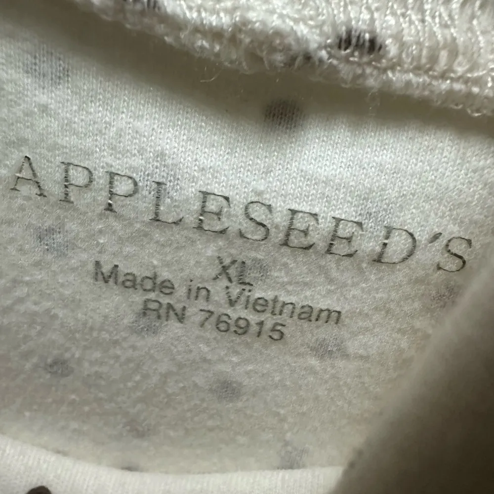 Appleseeds cream turtleneck w/ brown polka dots size XL - Image 2
