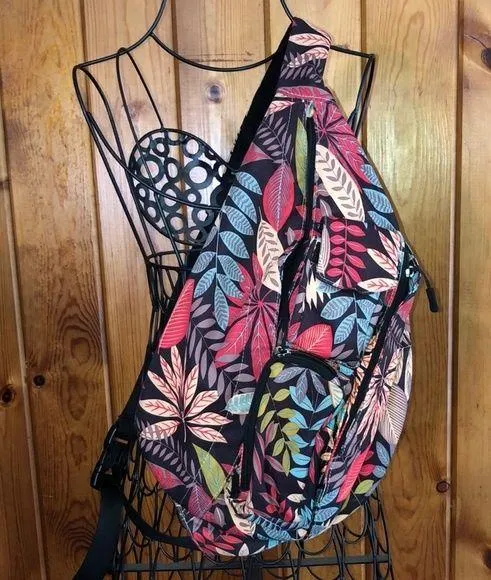 Tropical floral, cross, body bag, travel, bag, small travel bag carry bag purse - Image 1