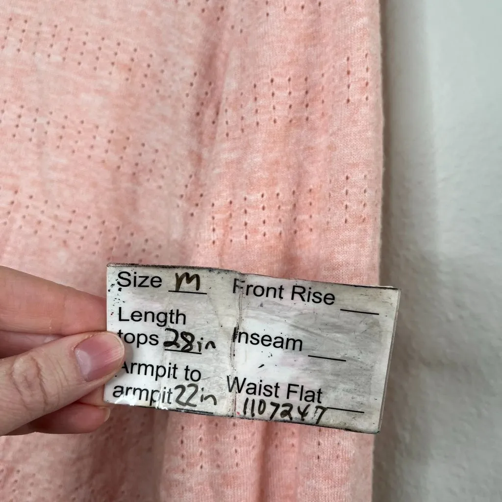 Anthropologie Akemi + Kin Pink Knit scoop neck Sweater Medium 3/4 Sleeve - Image 10