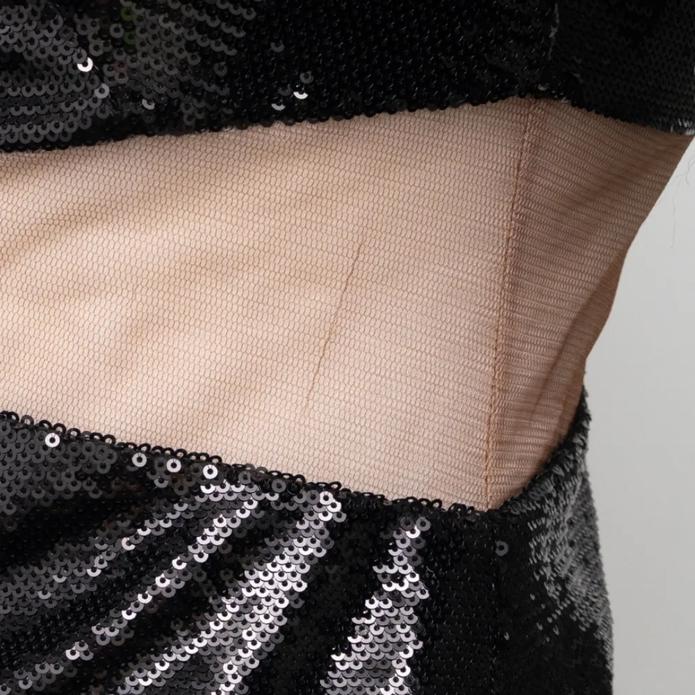 Bronx & Banco. Elise Mini Dress in Black Sequins. - Image 16