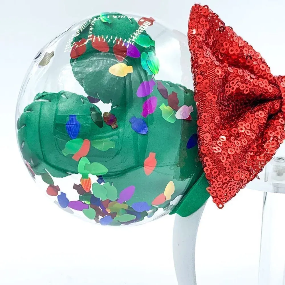 ‎Christmas Confetti Balloon Ears Green/Red - Image 3