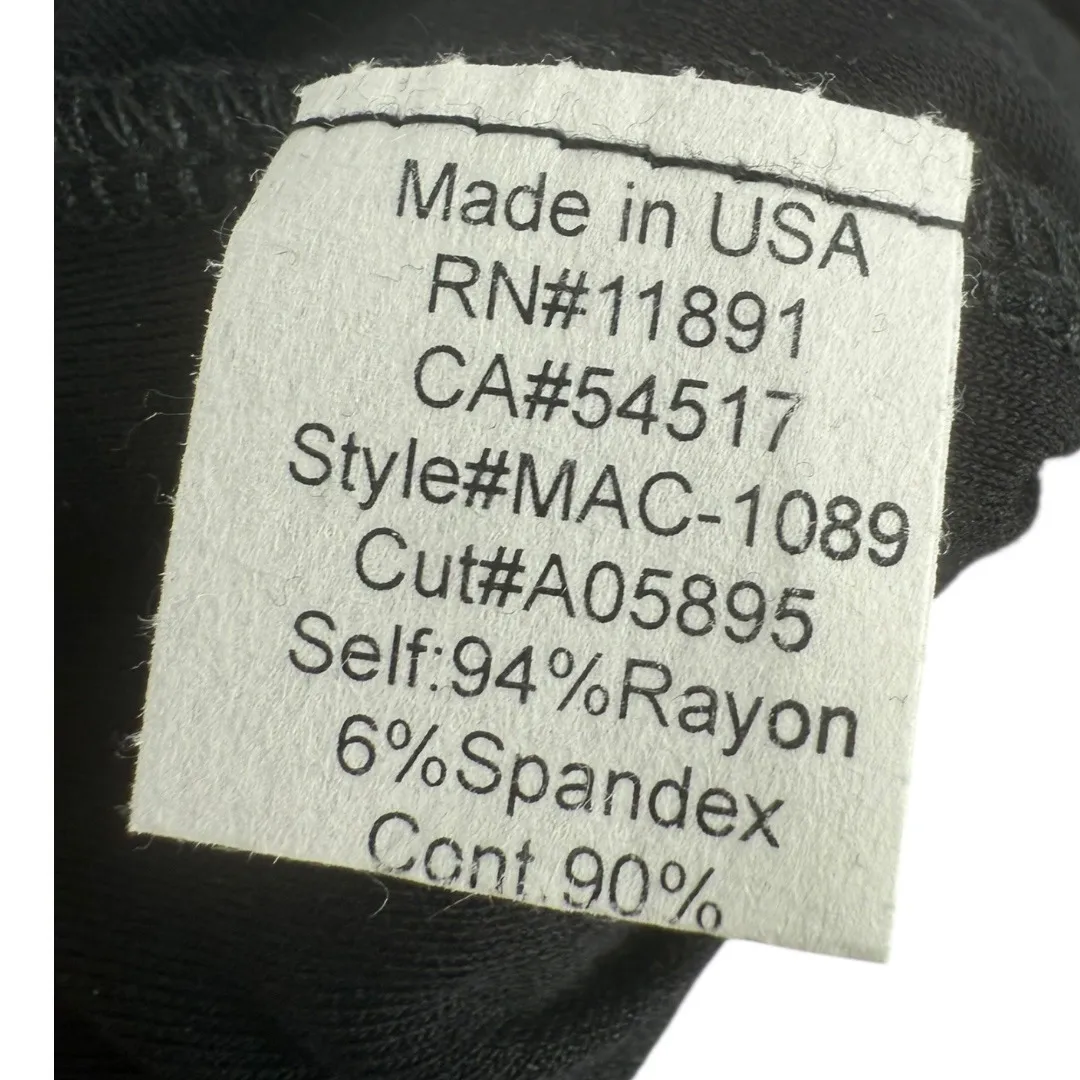 Ali & Jay 3/4 Sleeve Faux Leather Bottom‎ Made in USA Shift Dress Black Sz Large - Image 13