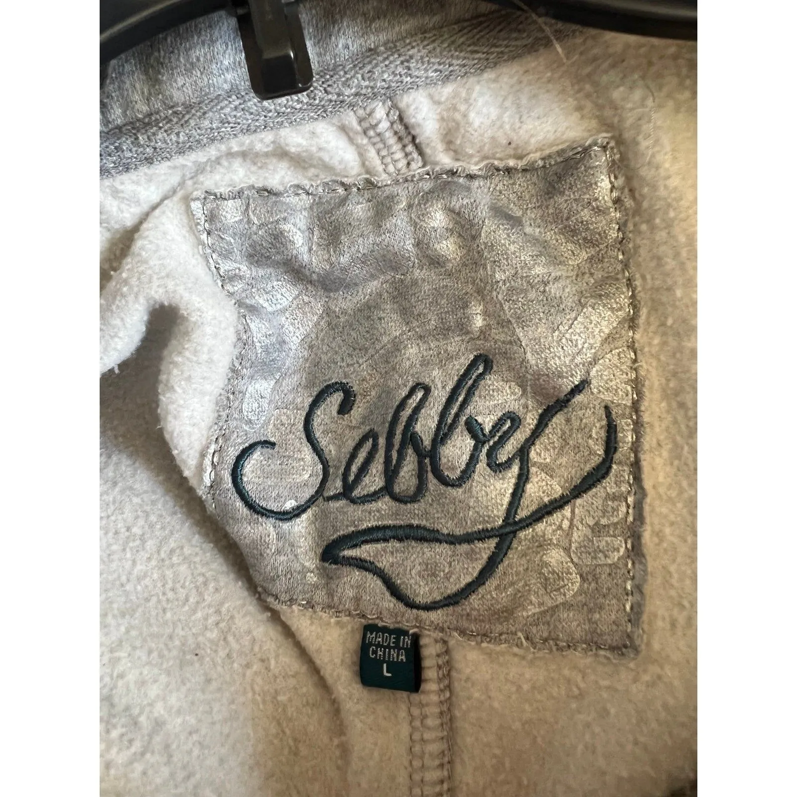 Sebby sweat material pea coat‎ with hood size L - Image 3