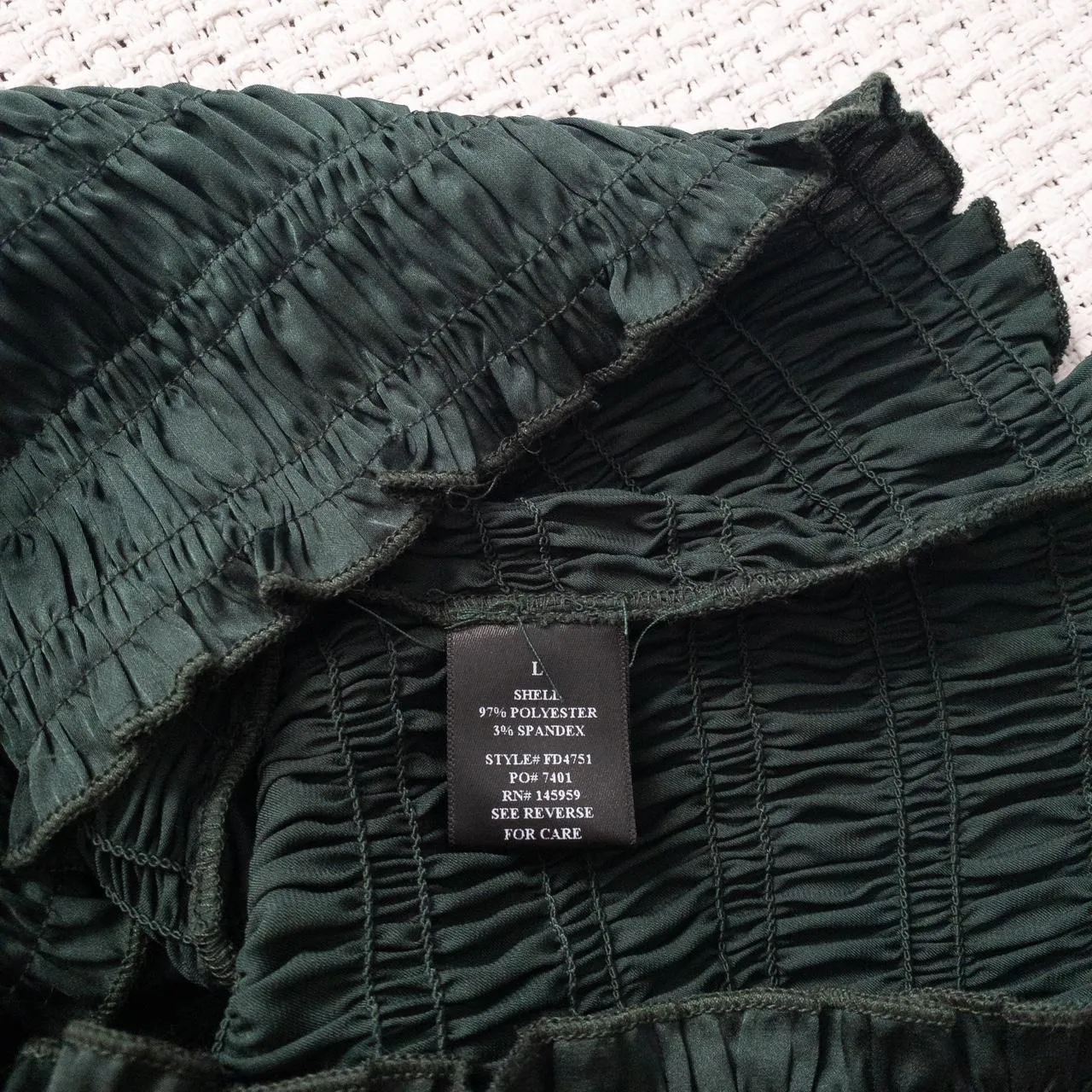 Dark Green Satin Bodycon Dress - Image 6