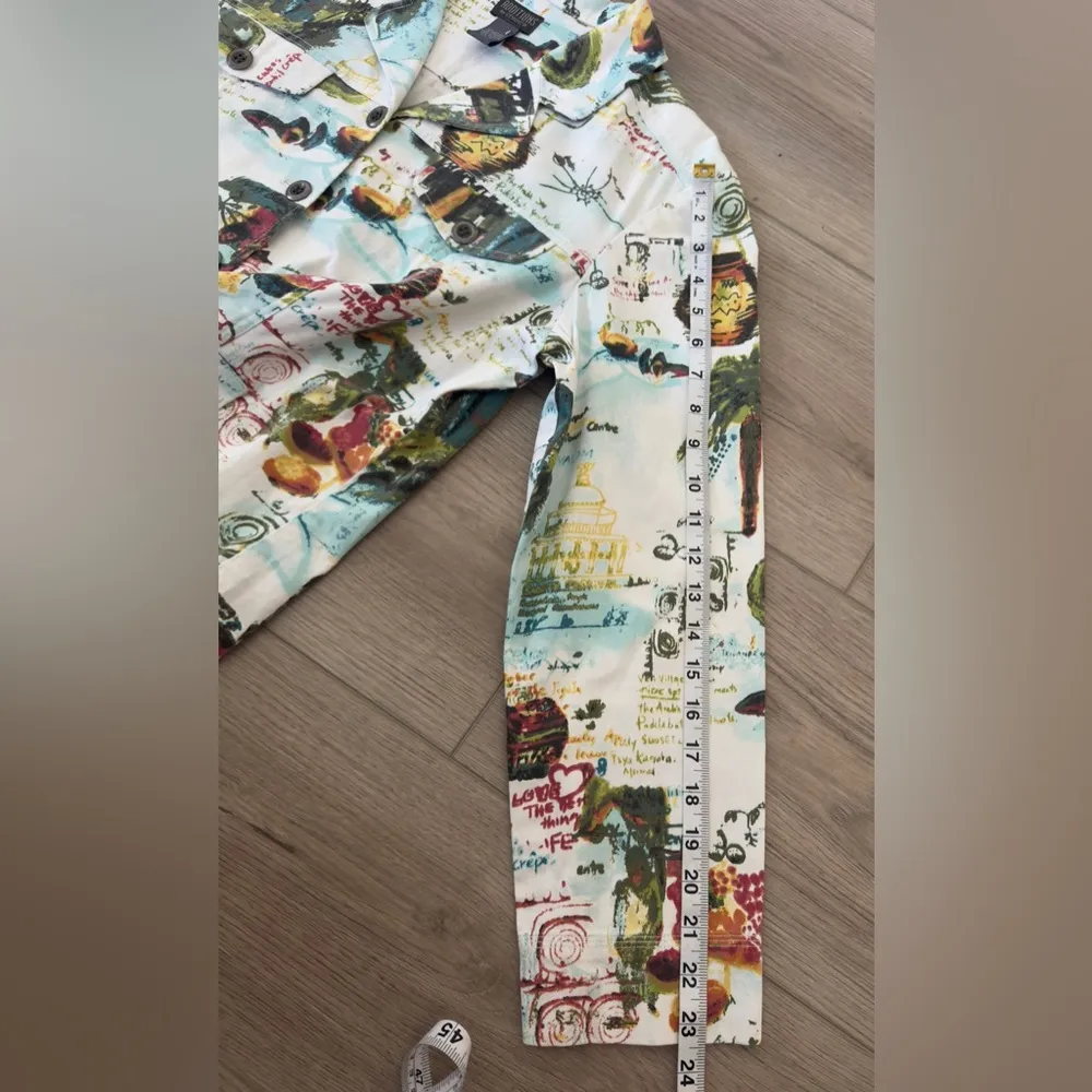 AUDDITIONS by CHICO’S Multicolor Artistic Print Jacket 🧥 - Image 4