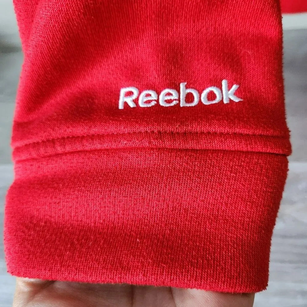 Reebok NHL Hockey Sweatshirt Unisex Lace CCM Detroit Red Wings Red Embroidered S - Image 4