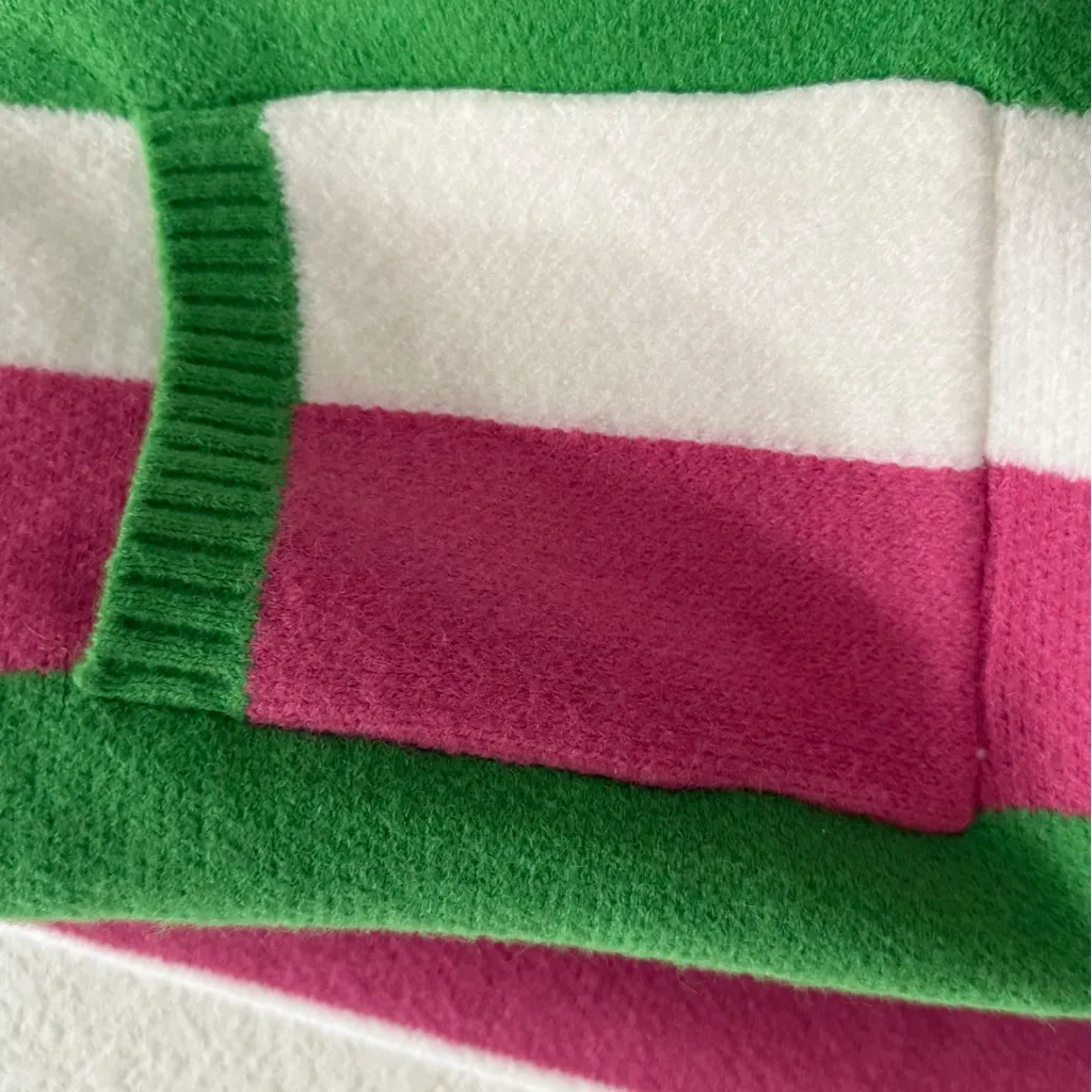 Green Pink & White Stripes Color - Image 8