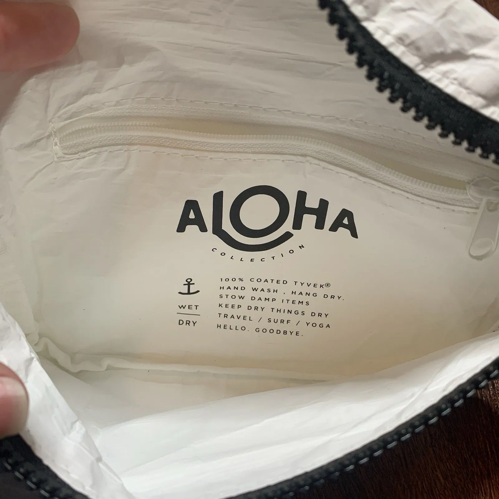 Aloha Collection Mini White Pouch & Hip Fanny Pack New! Zip Belt Bag & Organizer - Image 5