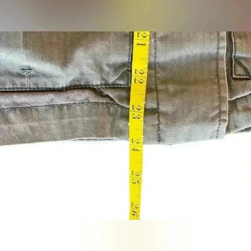 J. Crew Women's Cotton Chino Gray Jacket Utility Classic Cargo Pockets Size 0 - Image 6